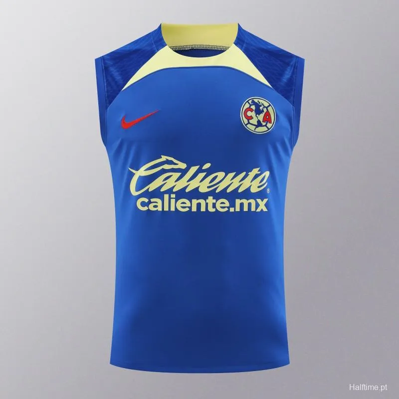 24/25 Club America Blue/Yellow Vest Jeresy+Shorts