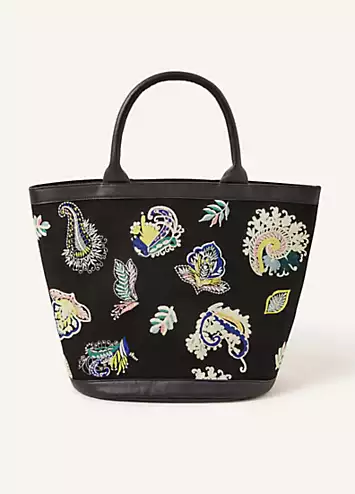 Accessorize Embroidered Paisley Bag | Grattan