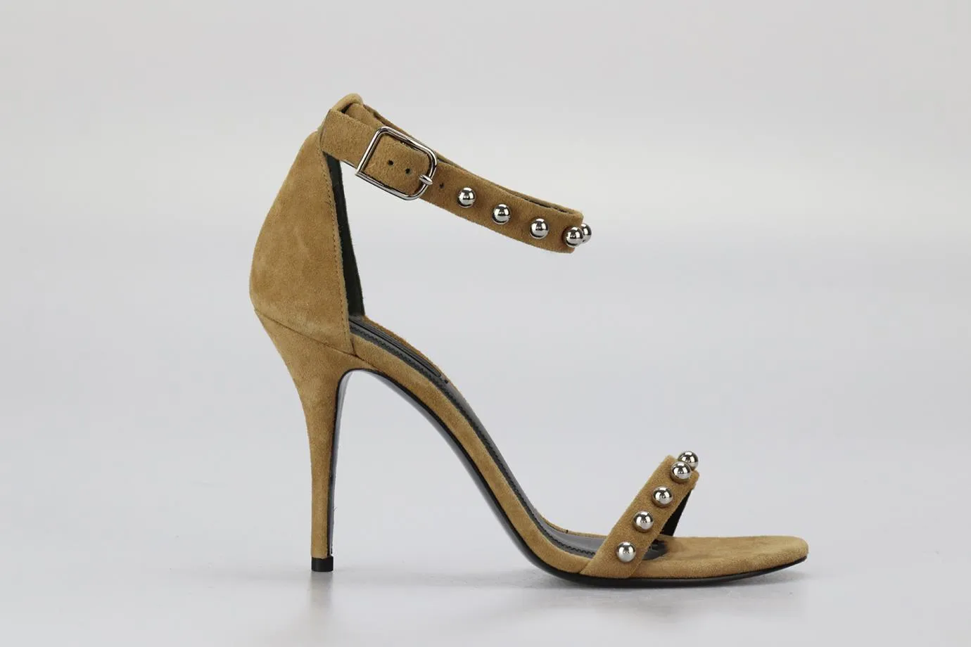 ALEXANDER WANG STUDDED SUEDE SANDALS EU 38 UK 5 US 8