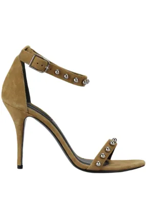 ALEXANDER WANG STUDDED SUEDE SANDALS EU 38 UK 5 US 8