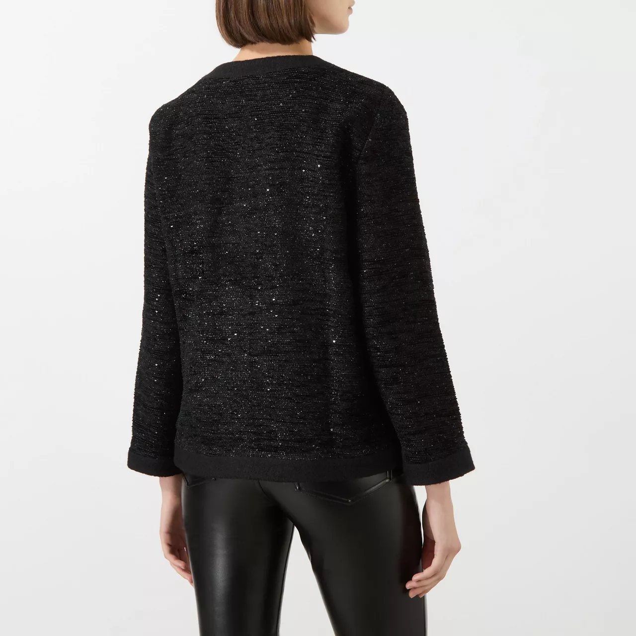 ANINE BING Lydia Tweed Jacket - Black