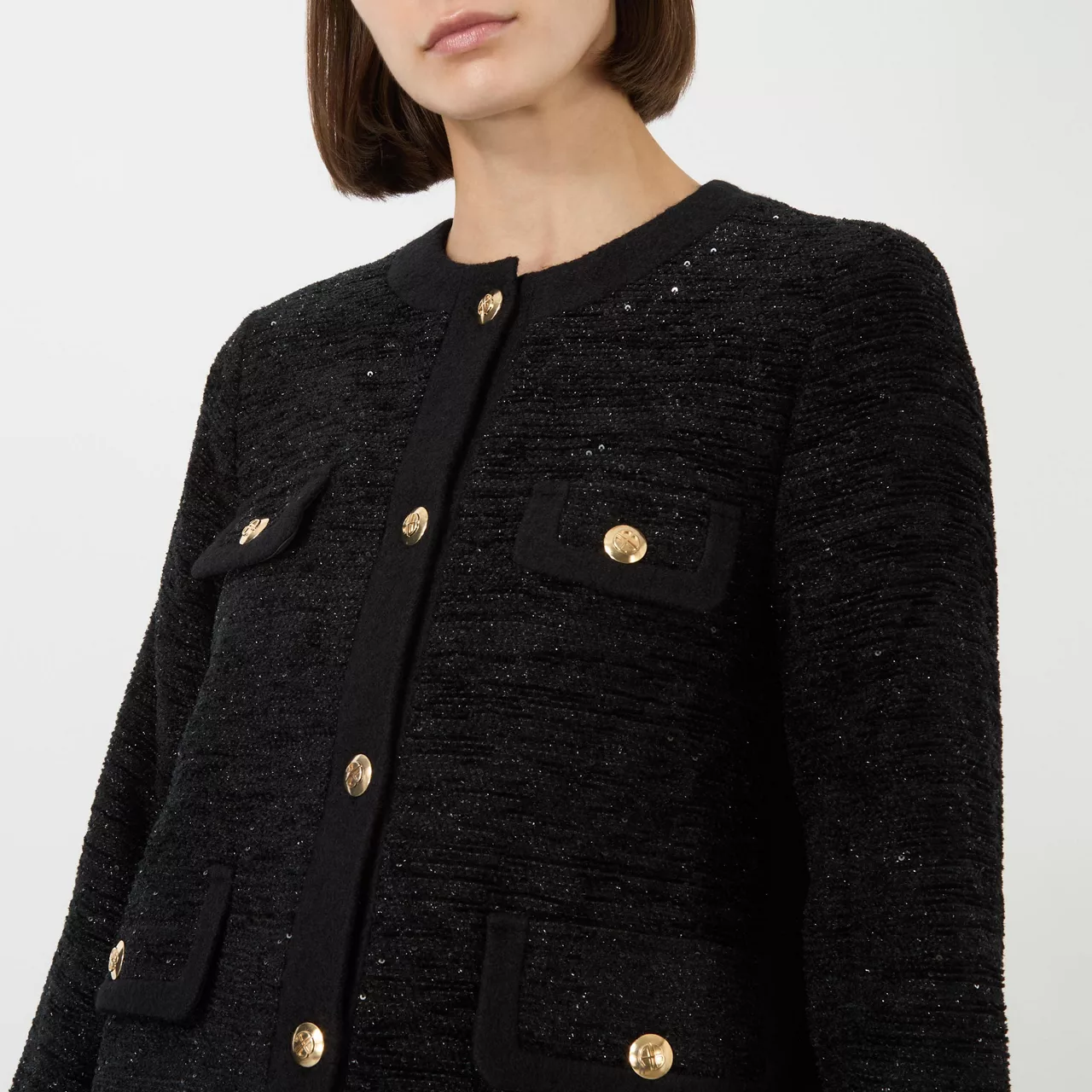 ANINE BING Lydia Tweed Jacket - Black