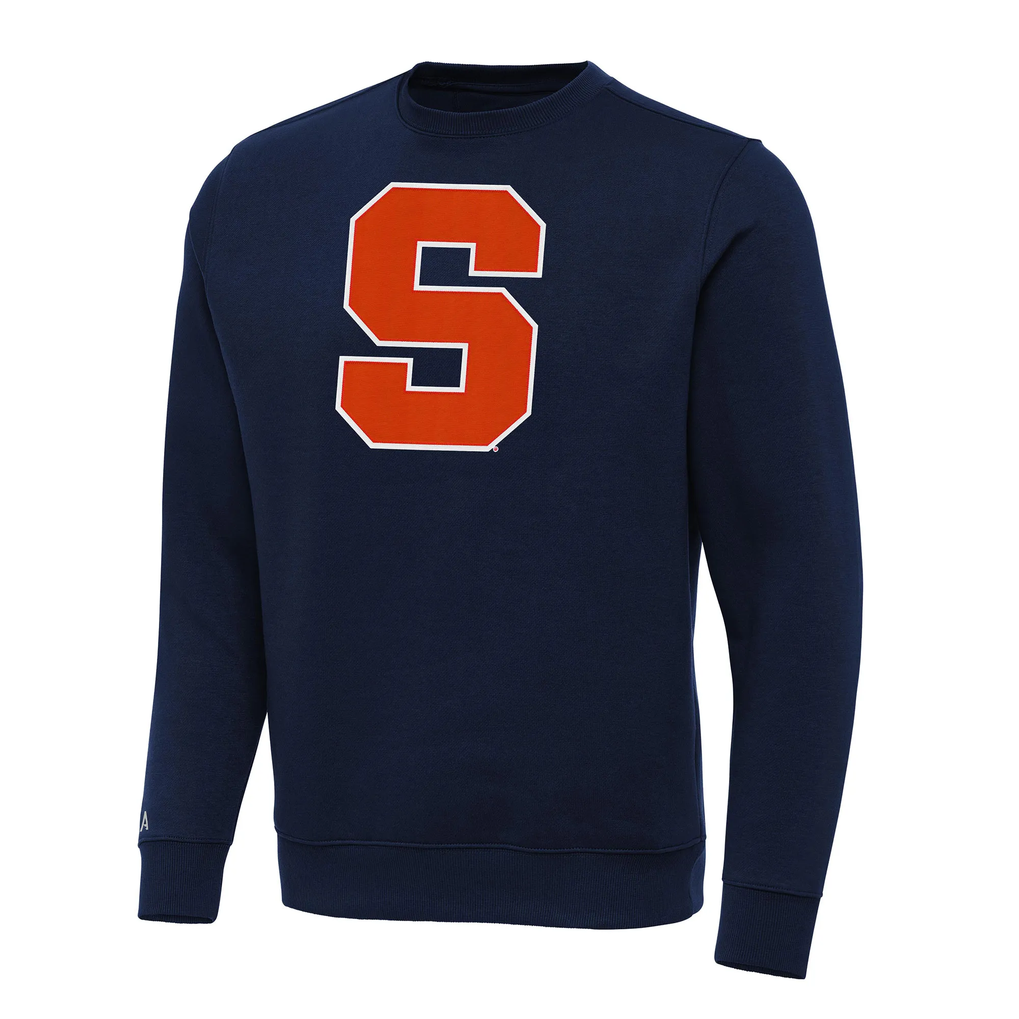 Antigua Syracuse Orange Navy Big & Tall Victory Crew Neck Pullover Sweatshirt