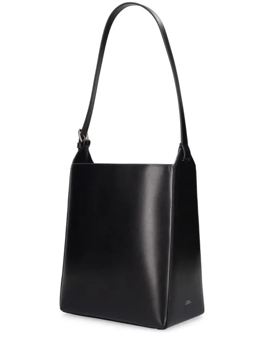 A.P.C.   Virginie smooth leather shoulder bag 