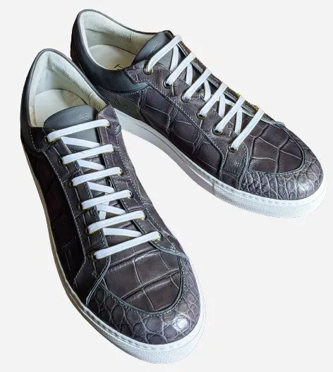 Ascot Sneakers - Grey Crocodile