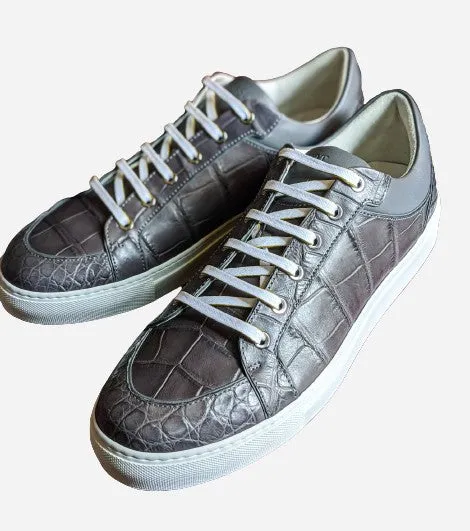 Ascot Sneakers - Grey Crocodile