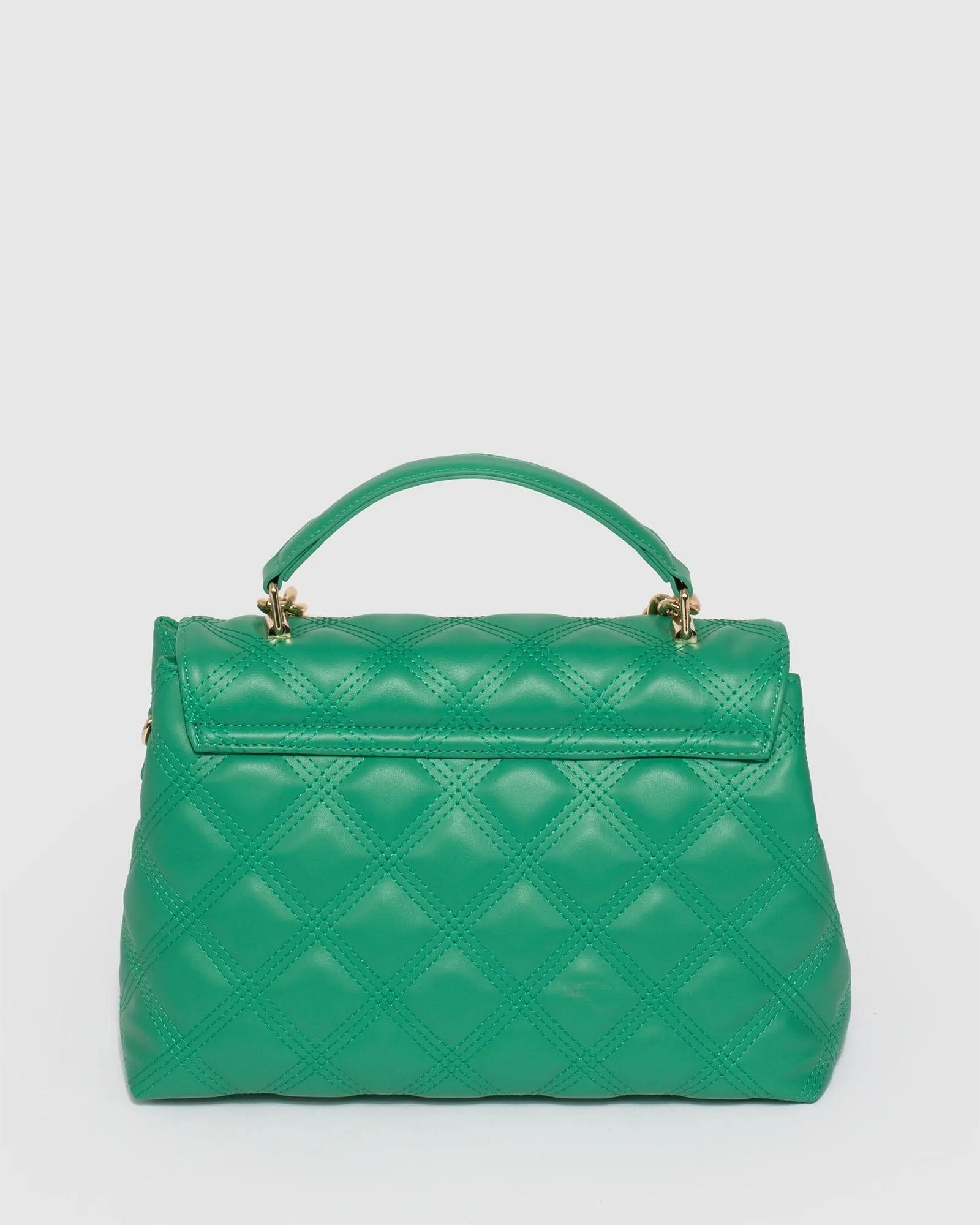 Asma Chain Green Quilt Bag