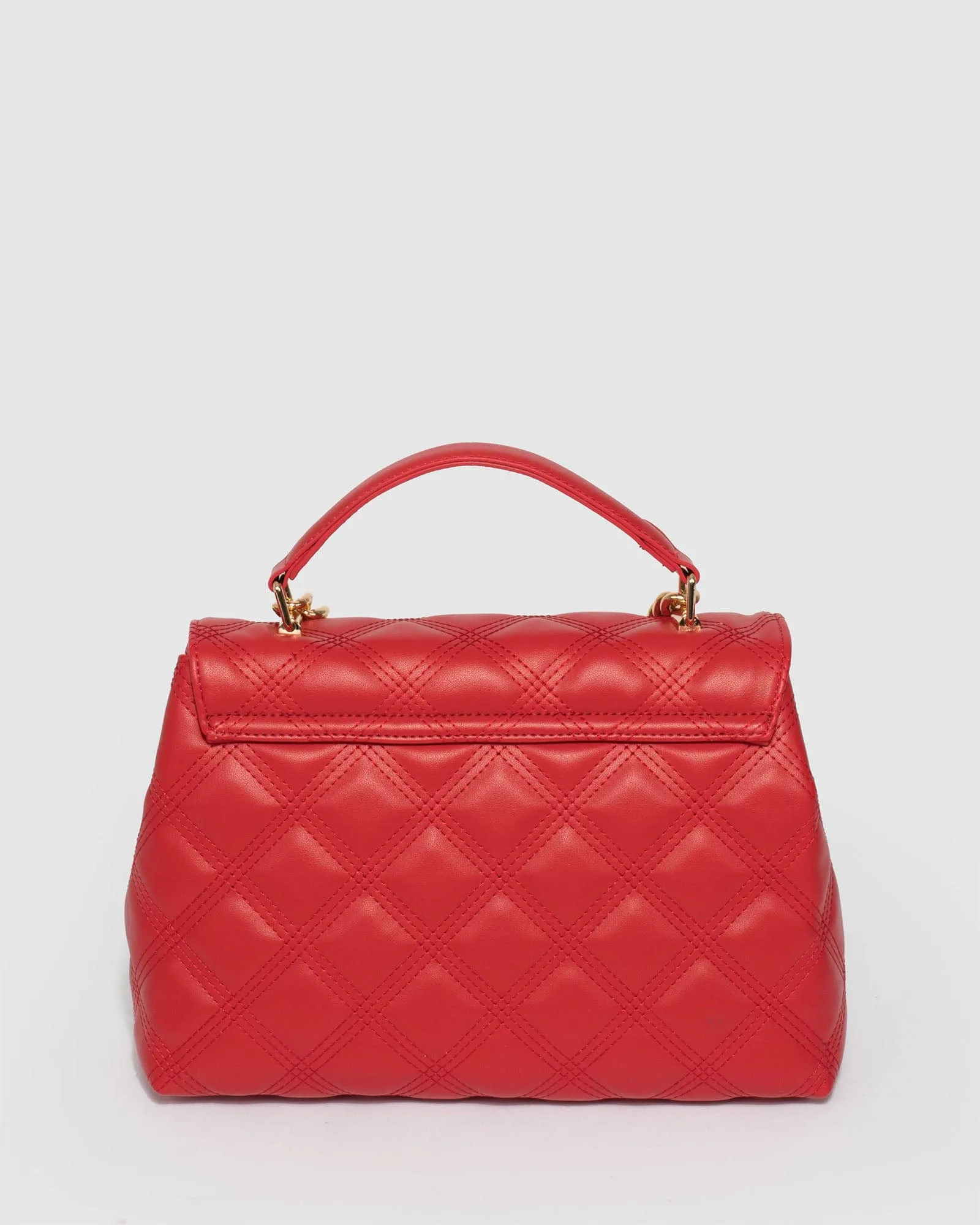 Asma Chain Red Quilt Bag