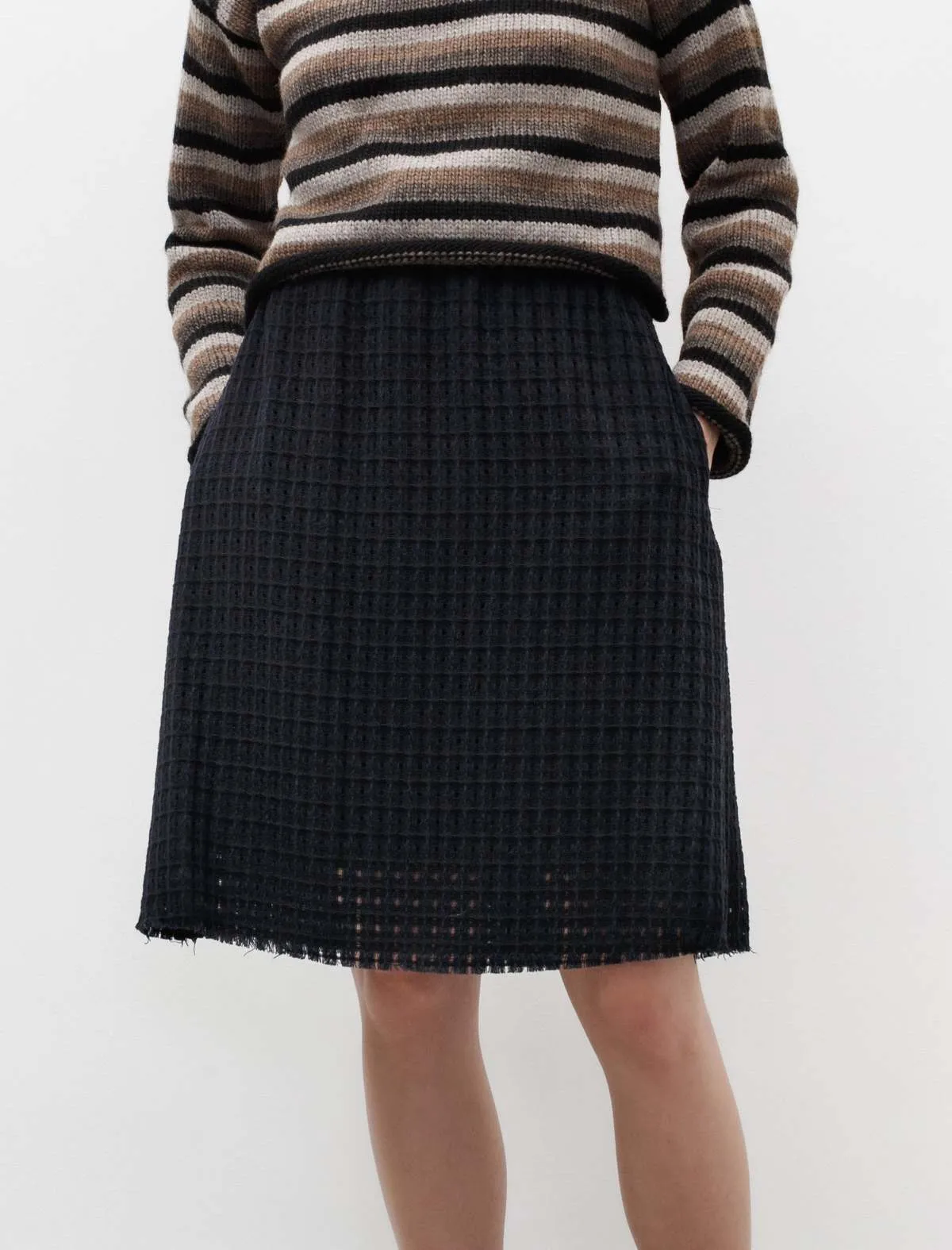 Audrey Skirt - Navy/Black