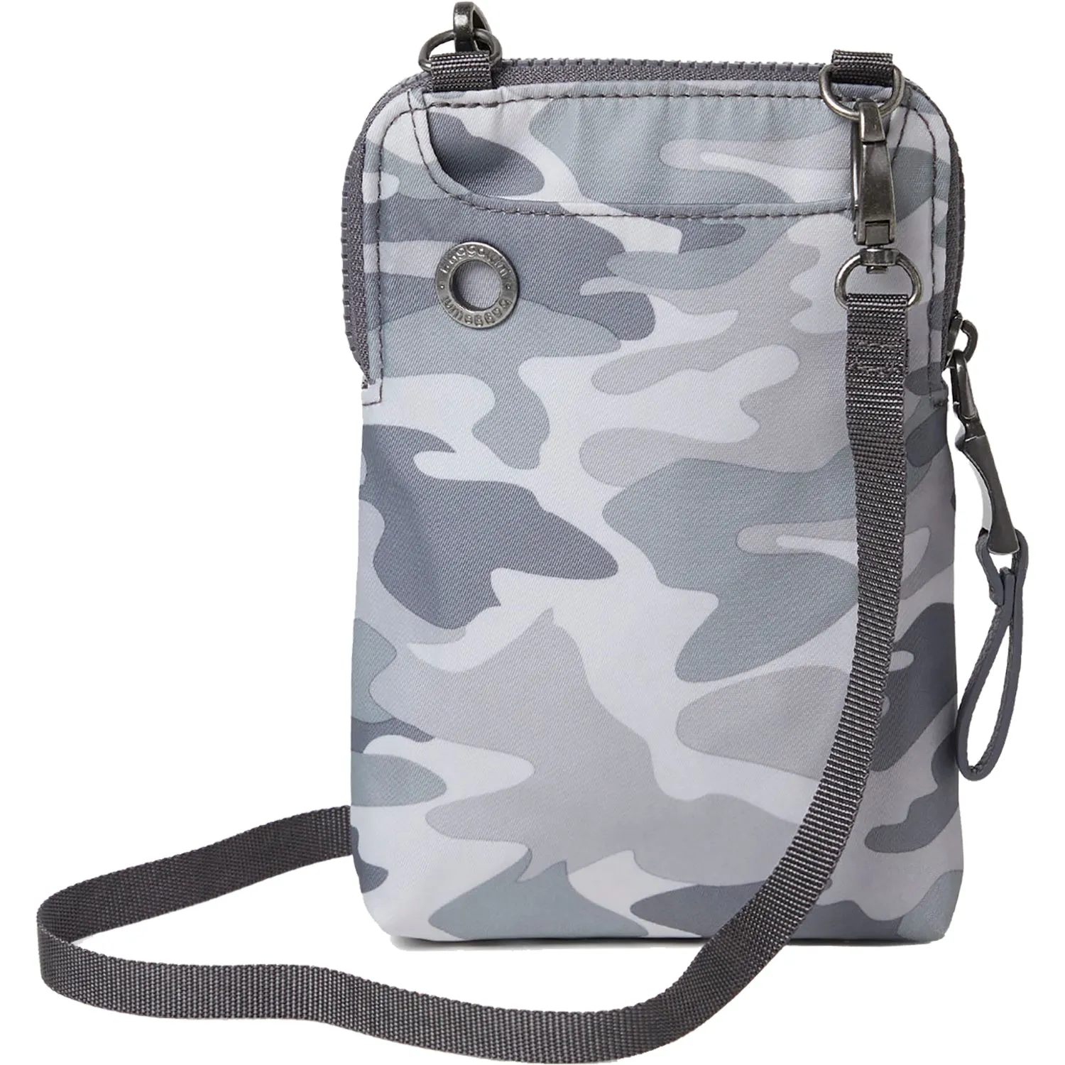 Baggallini Broadway Crossbody Grey Camo Nylon