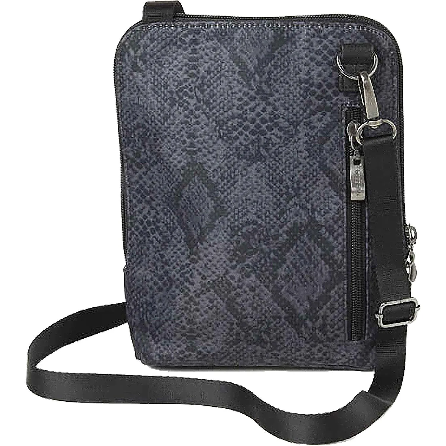 Baggallini Brooke Mini Crossbody Dark Grey Python Nylon