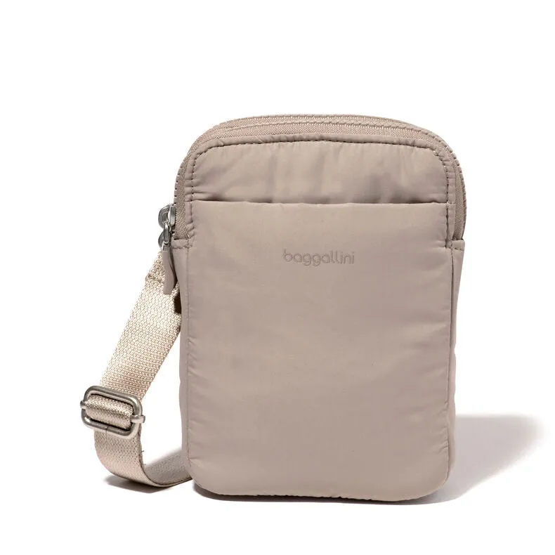 Baggallini Modern Take Two RFID Crossbody in Moonrock Puff