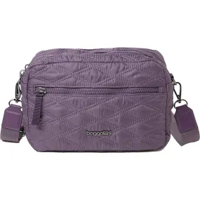 Baggallini Quilted Crossbody Vintage Violet Nylon