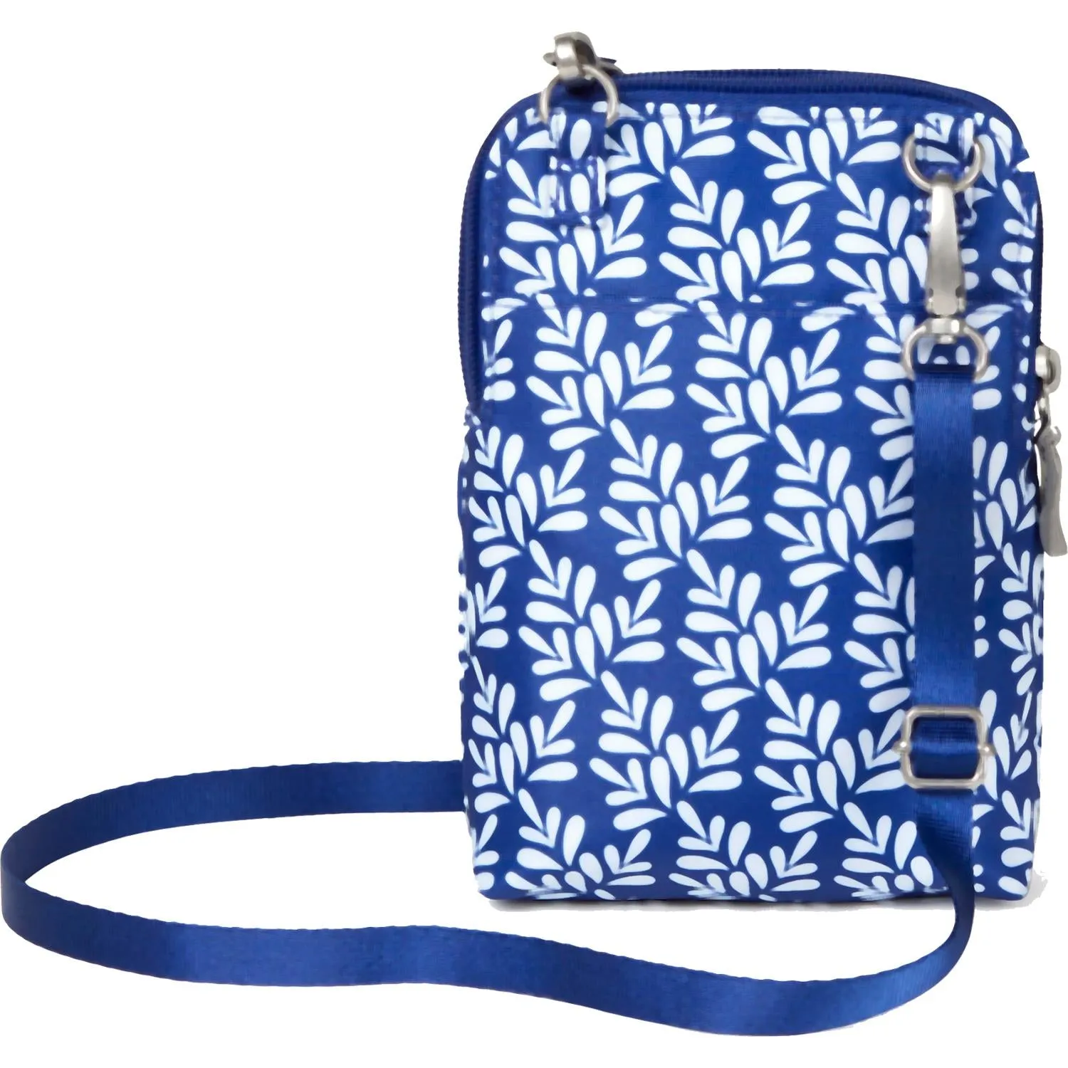 Baggallini Take Two RFID Bryant Crossbody Cobalt Tile Nylon