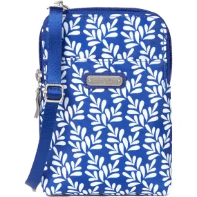 Baggallini Take Two RFID Bryant Crossbody Cobalt Tile Nylon