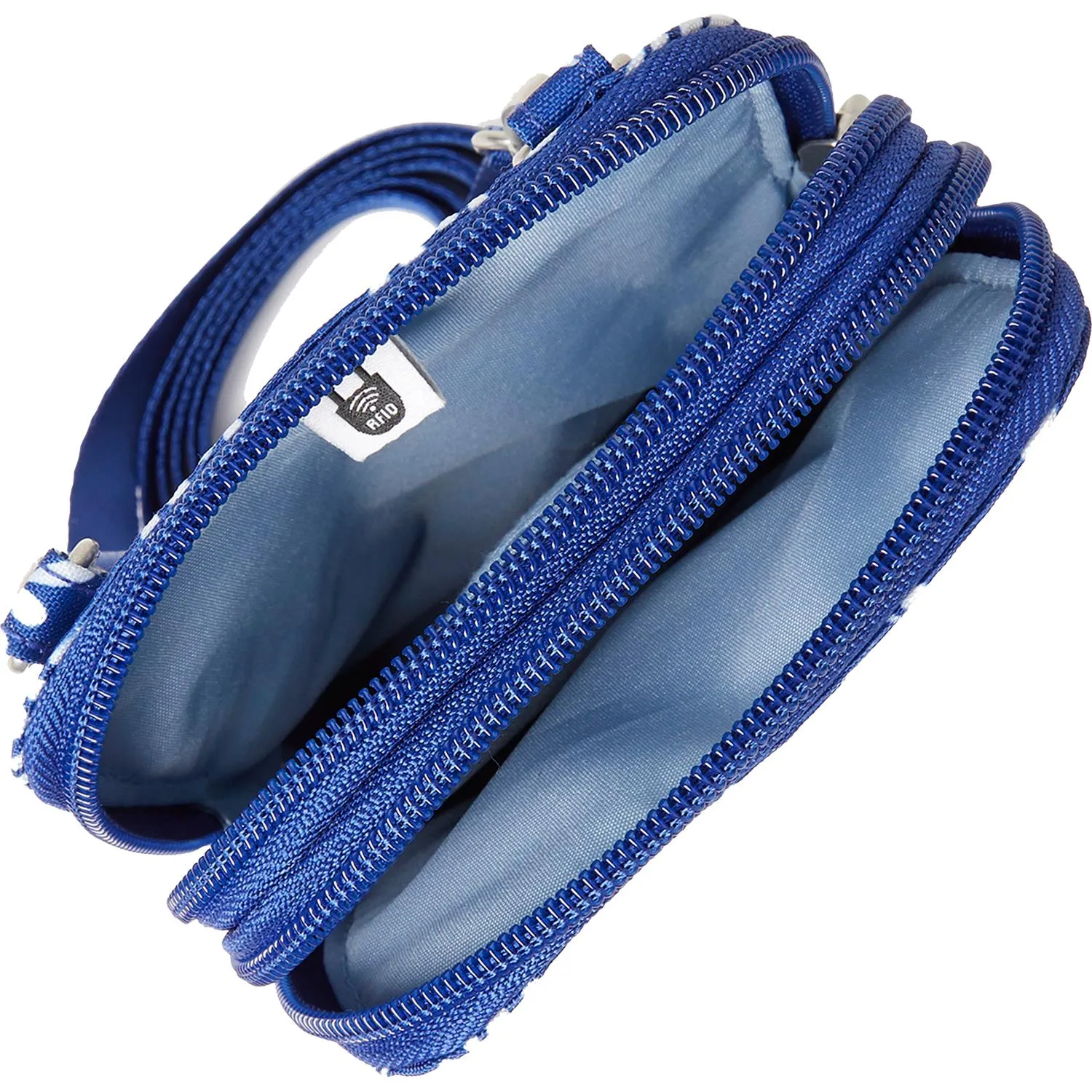 Baggallini Take Two RFID Bryant Crossbody Cobalt Tile Nylon