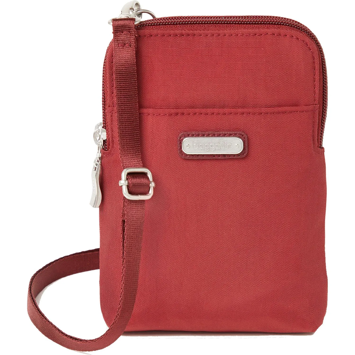 Baggallini Take Two RFID Bryant Crossbody Russet Red Nylon