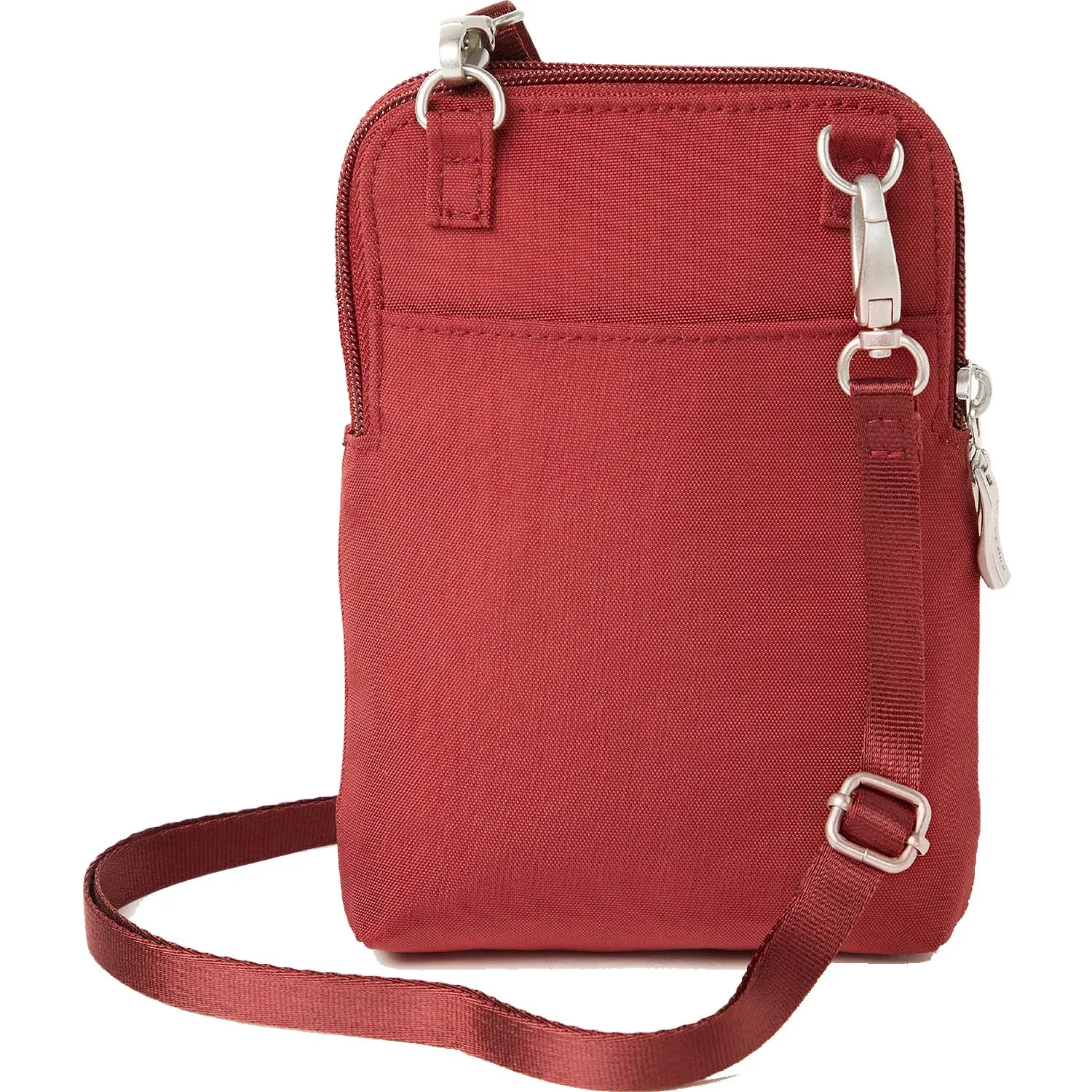 Baggallini Take Two RFID Bryant Crossbody Russet Red Nylon