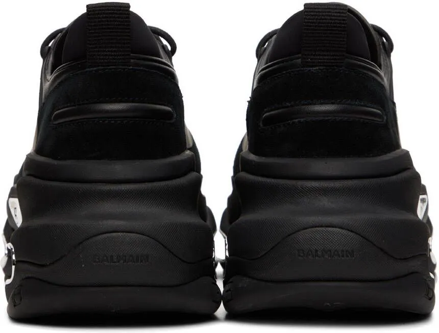 Balmain Black B-Bold Low-Top Sneakers