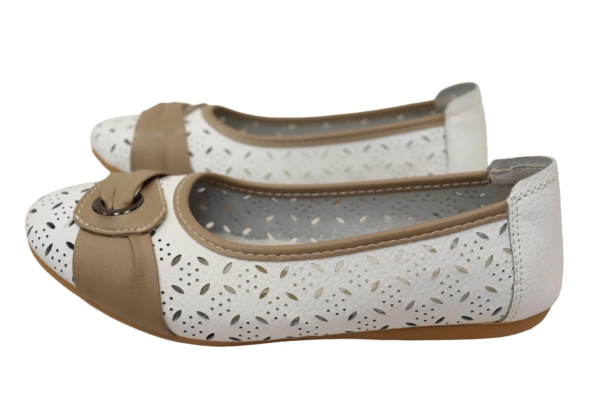 Bellissimo Adele 2 Womens Soft Leather Comfortable Flats