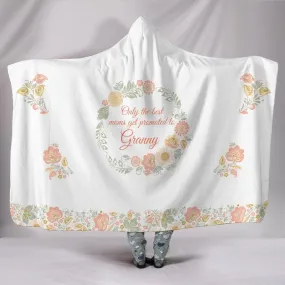 Best Moms Promoted to Granny Hooded Blanket