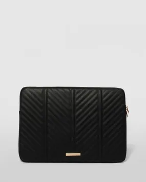 Black Chloe Quilt Tech Case