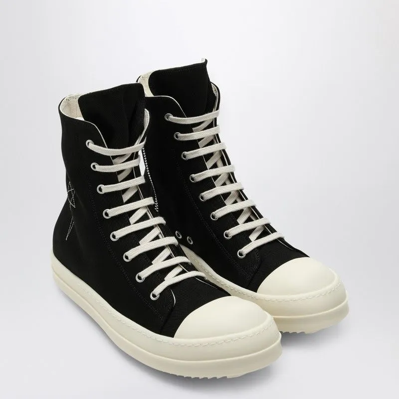 BLACK DENIM LUXOR HI SNEAKERS