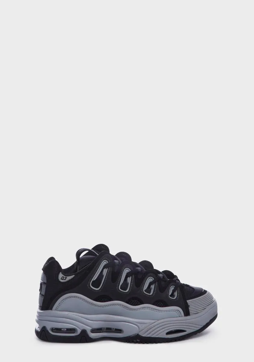 Black Grey D3 2001 Sneakers-