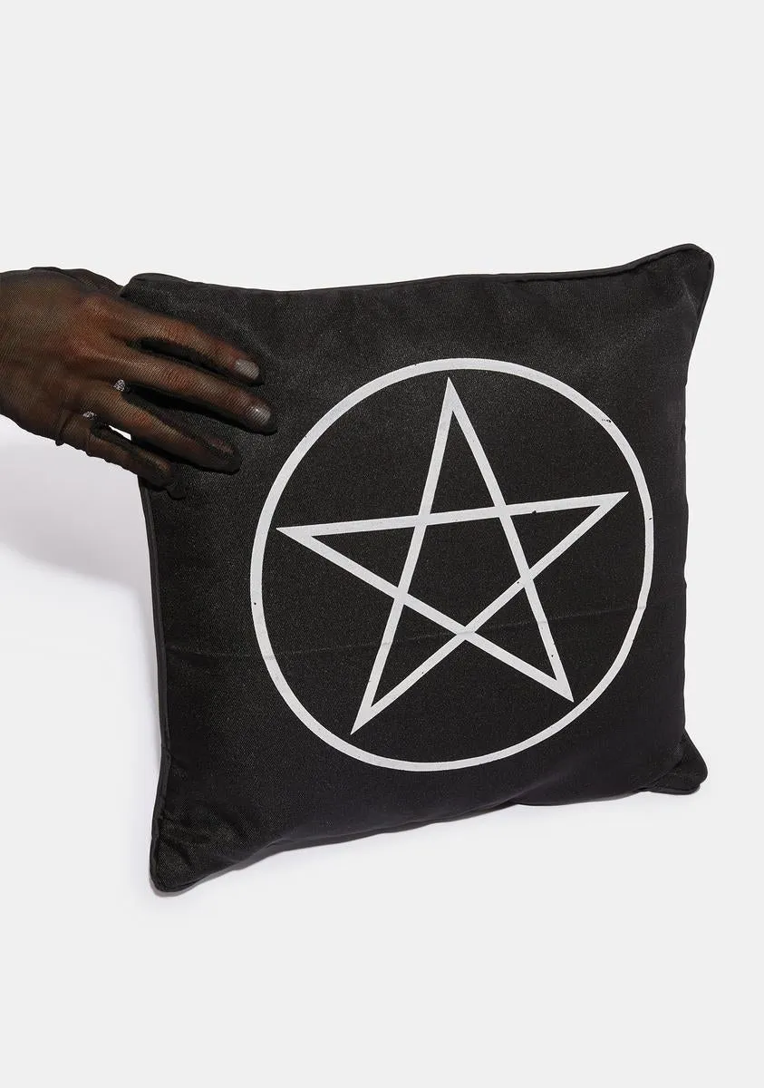 Black Magic Babe Decorative Pillow-