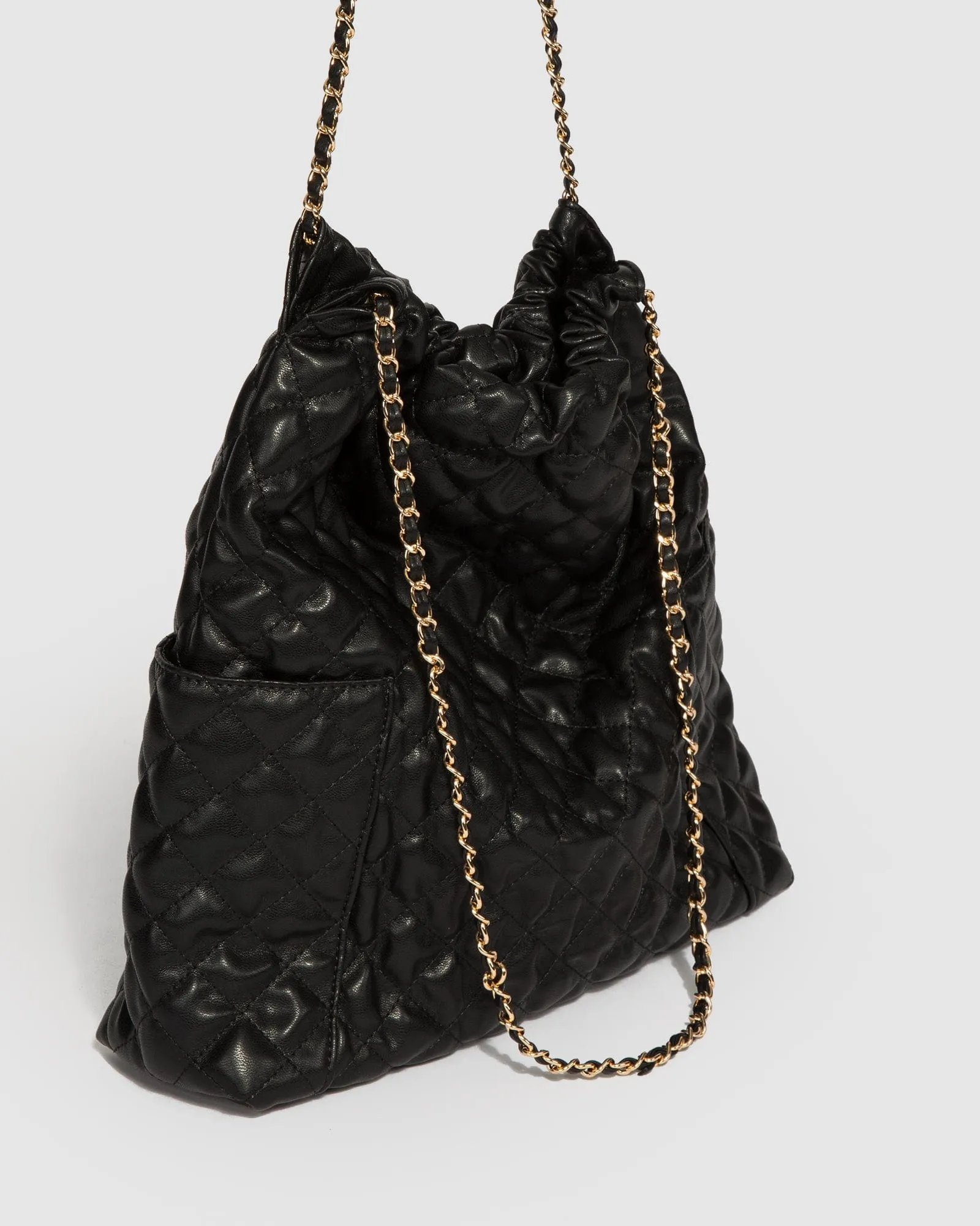 Black Zara Slouch Quilt Bag