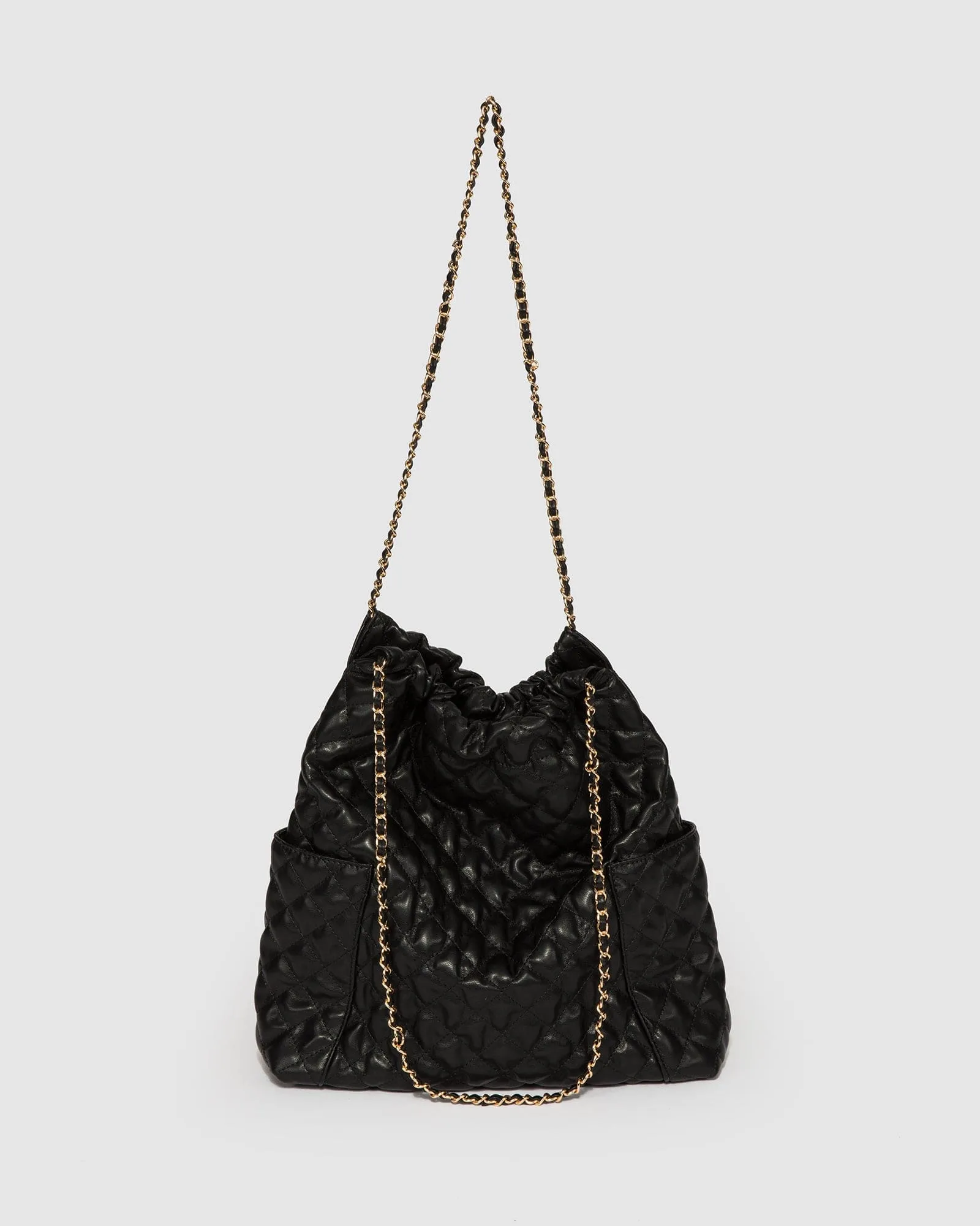 Black Zara Slouch Quilt Bag