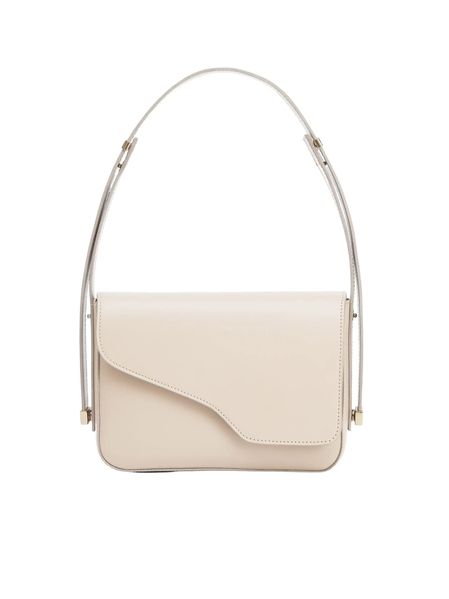 --Bolgheri Limestone Nappa Shoulder Bag-