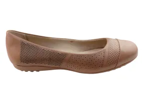 Bottero Torie Womens Comfortable Leather Flats Made In Brazil