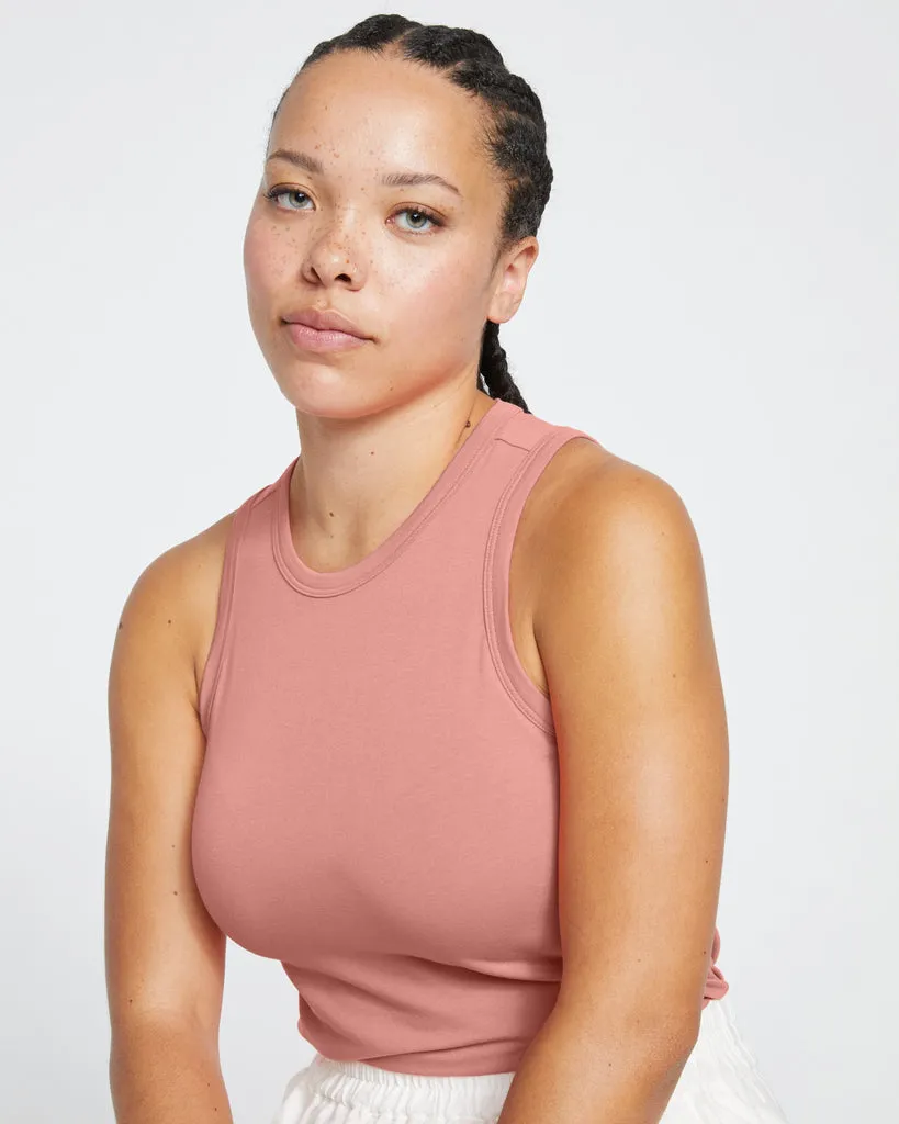 Cai High Neck Tank - Frangipane