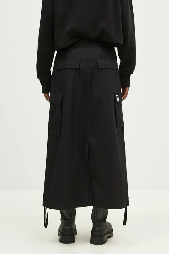 Carhartt WIP cotton skirt Cargo Skirt Long black color I033823.8902