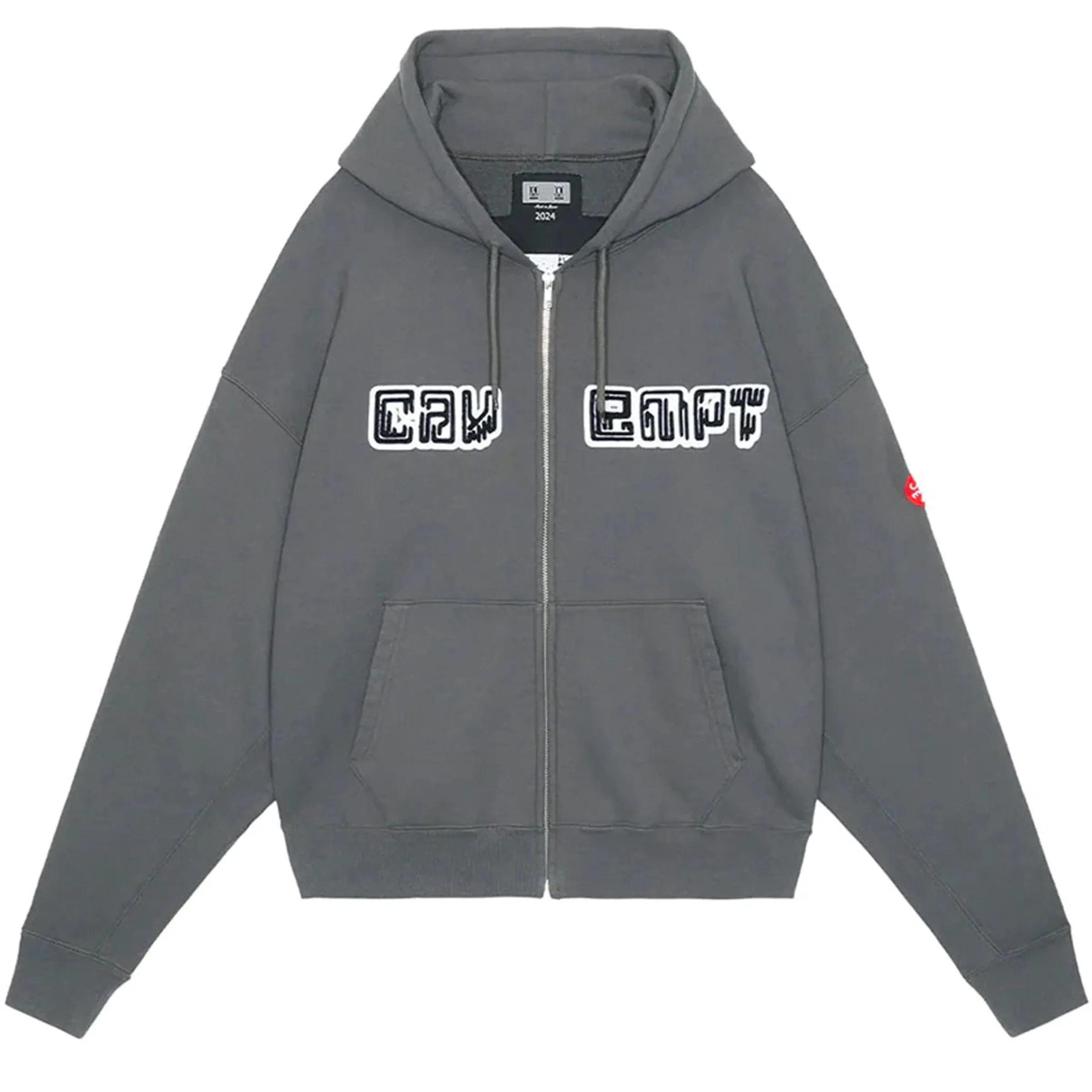 CAV EMPT EMBROIDERY ZIP HOODIE CCL | Bodega