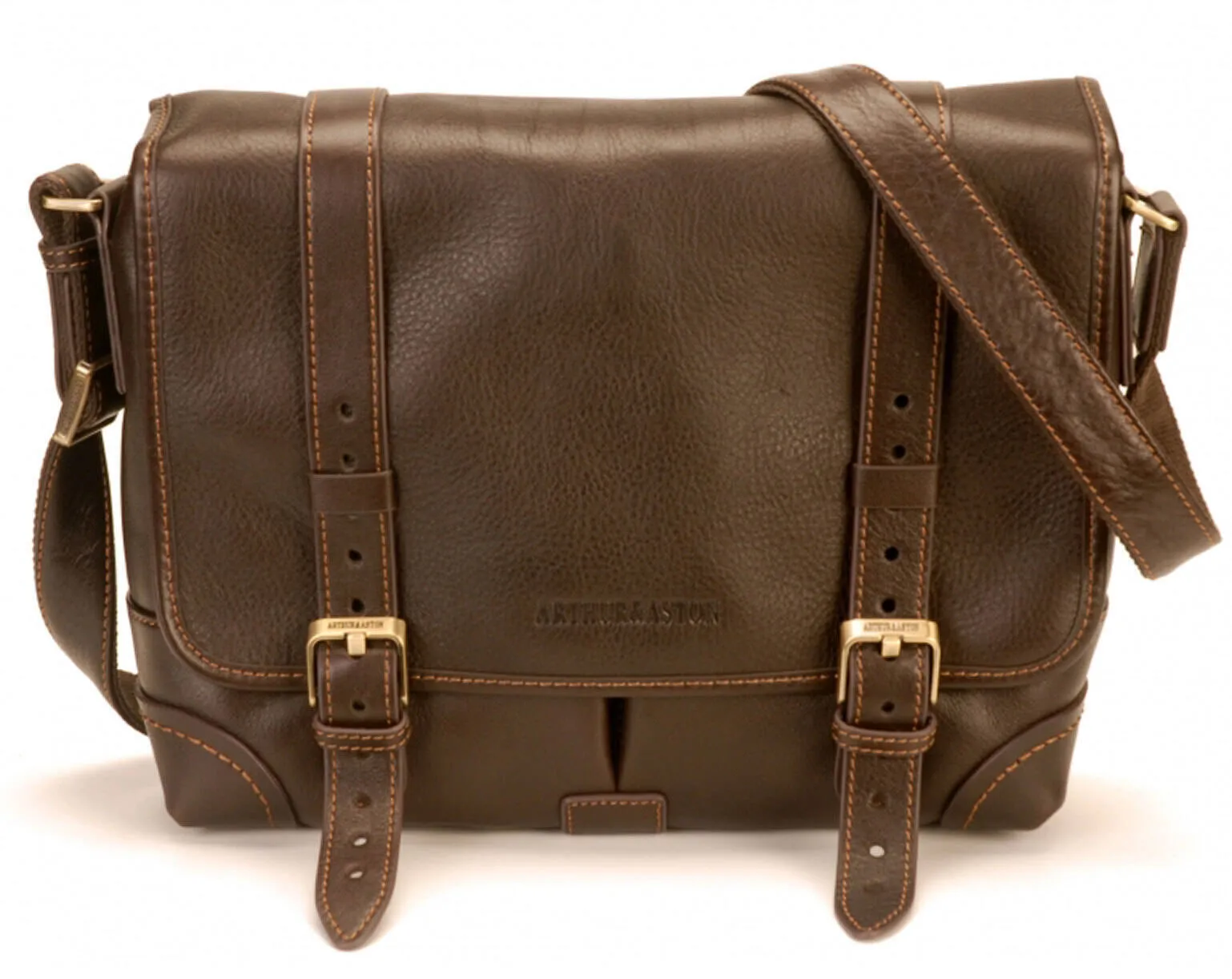 Chestnut leather shoulder bag 2211-12