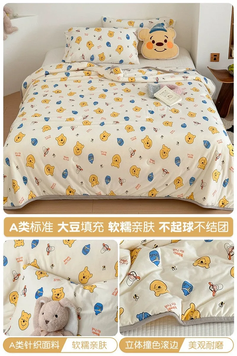 Class A soybean fiber knitted cotton summer cool quilt machine washable summer children's thin quilt spring and autumn summer ai