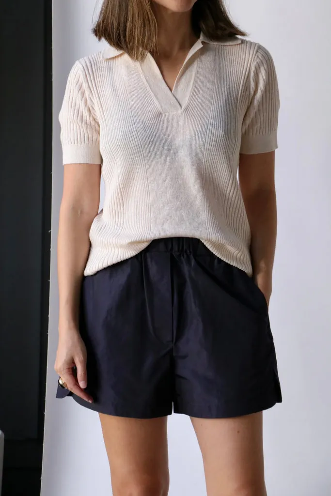 Closed Polo Knit Shirt in Ivory