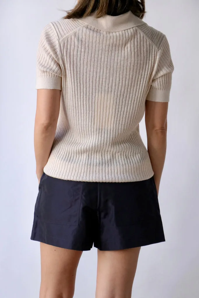 Closed Polo Knit Shirt in Ivory