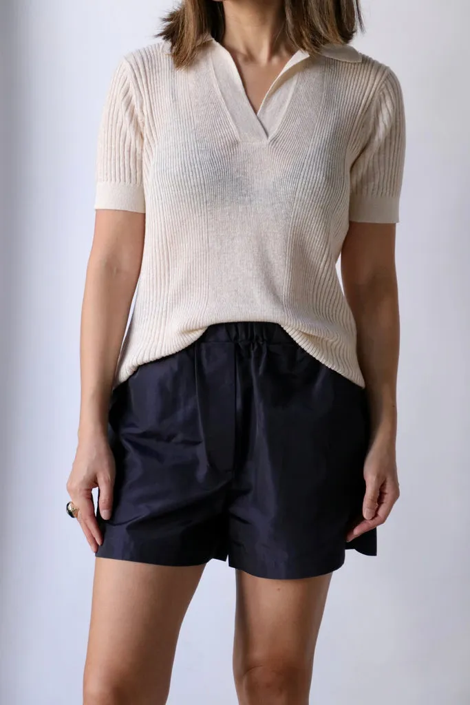 Closed Polo Knit Shirt in Ivory