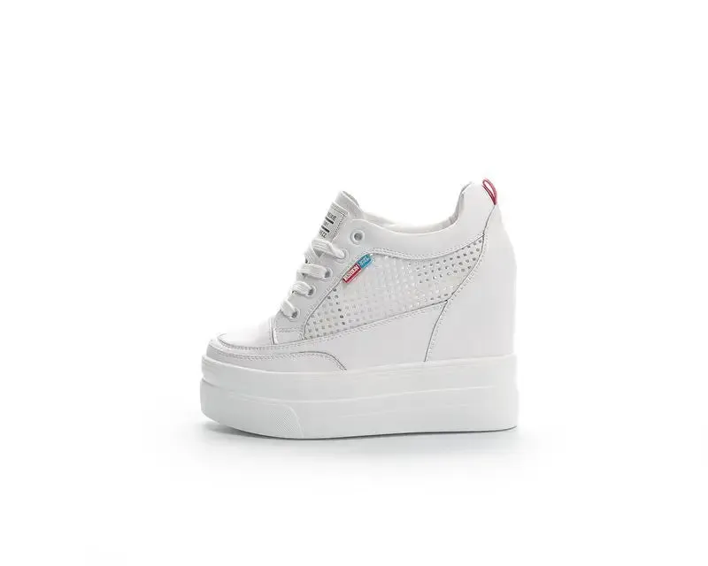 Comfortable White Platform Sneakers