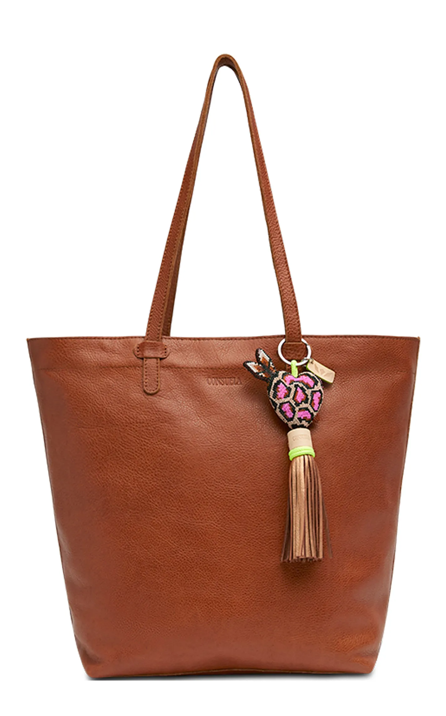 Consuela Brandy Cognac Brown Leather Daily Tote