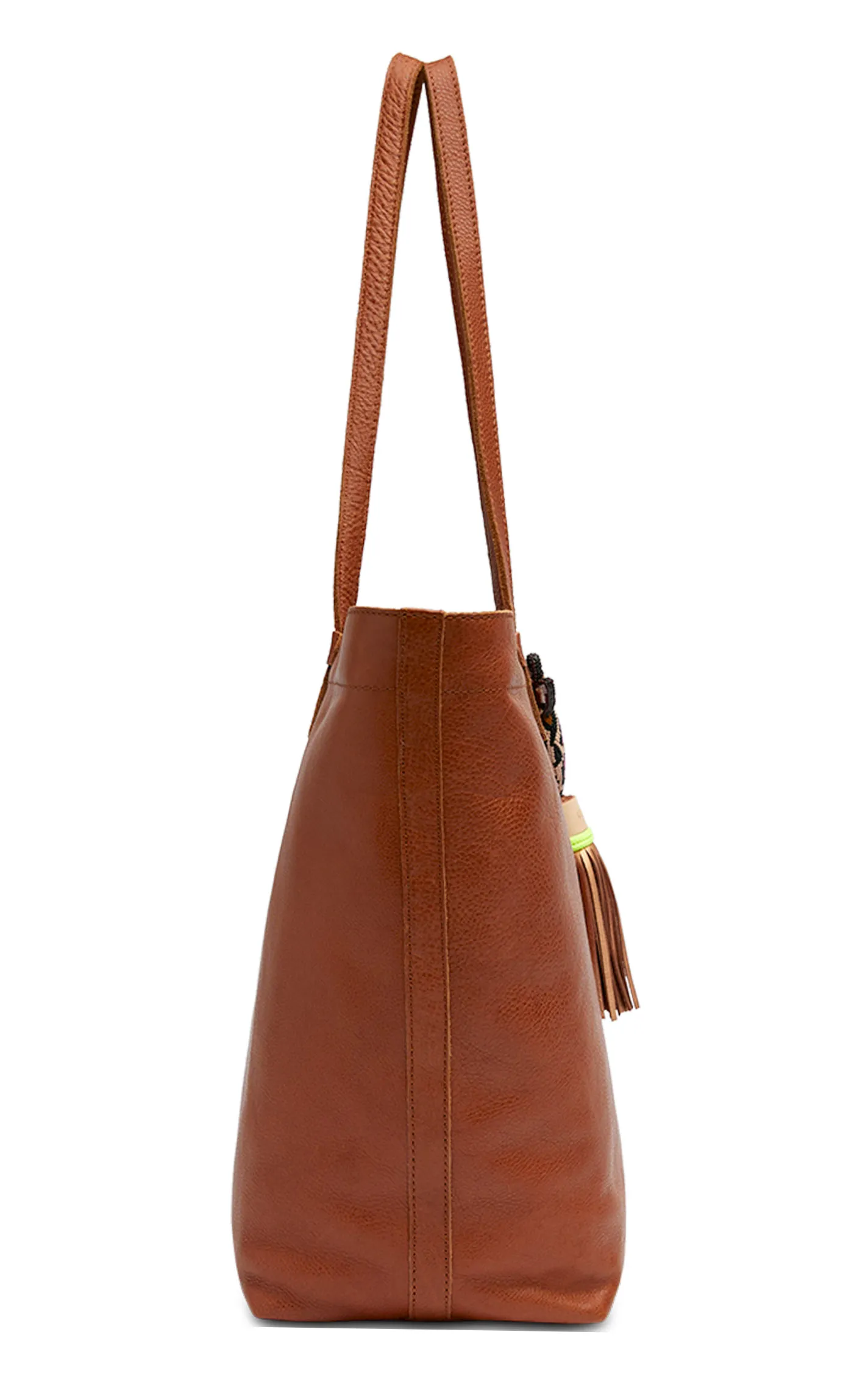 Consuela Brandy Cognac Brown Leather Daily Tote