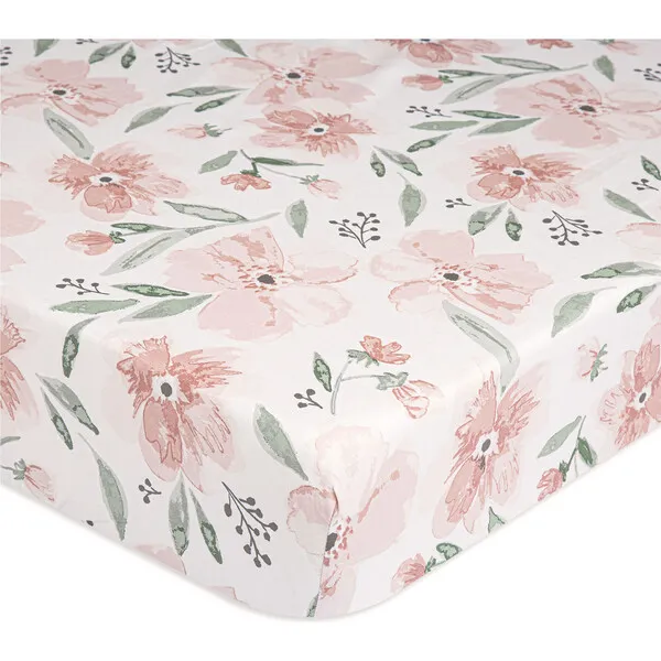 Crane Baby Crib Sheet (Floral), Parker