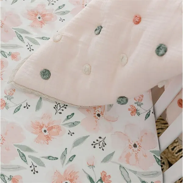 Crane Baby Crib Sheet (Floral), Parker