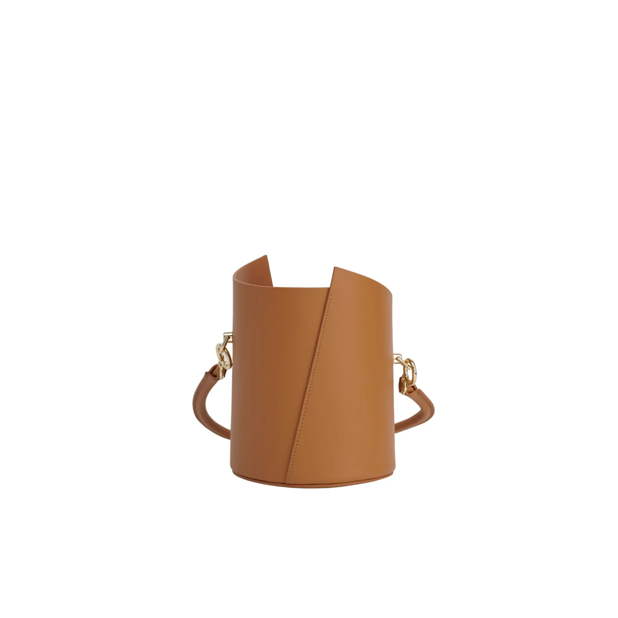 Curved Handle Birkie Bag In Caramel-