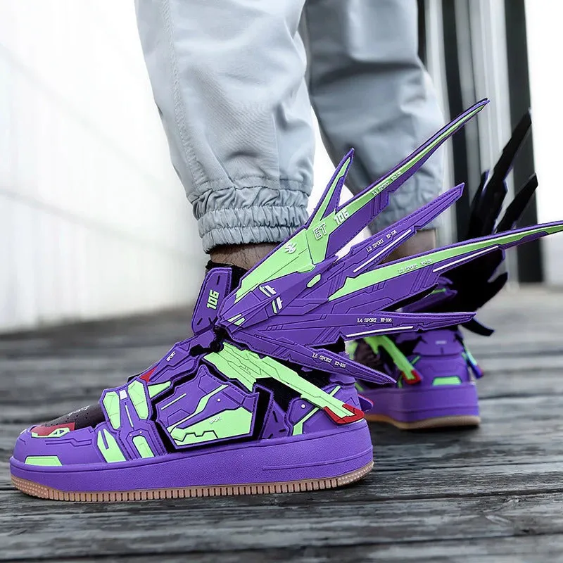 Cyberpunk Techwear Sneakers Purple