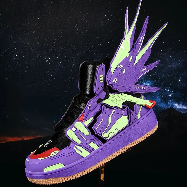 Cyberpunk Techwear Sneakers Purple