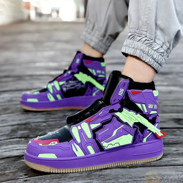 Cyberpunk Techwear Sneakers Purple